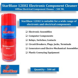 StarBlaze 12E02 Electronic Component Cleaner – Non-Foaming Circuit Board & Electronic Cleaner – 330 ml (Pack of 2)