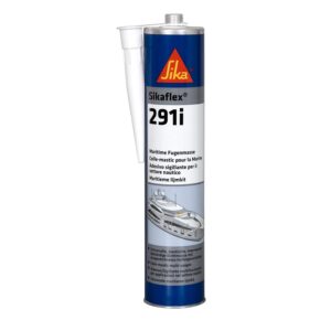 Sikaflex-291i Marine Adhesive Sealant – Waterproof Polyurethane-Based Sealant for Boats, Yachts & Marine Repairs – UV Resistant, Paintable, Non-Corrosive, Low VOC – 300ml Black