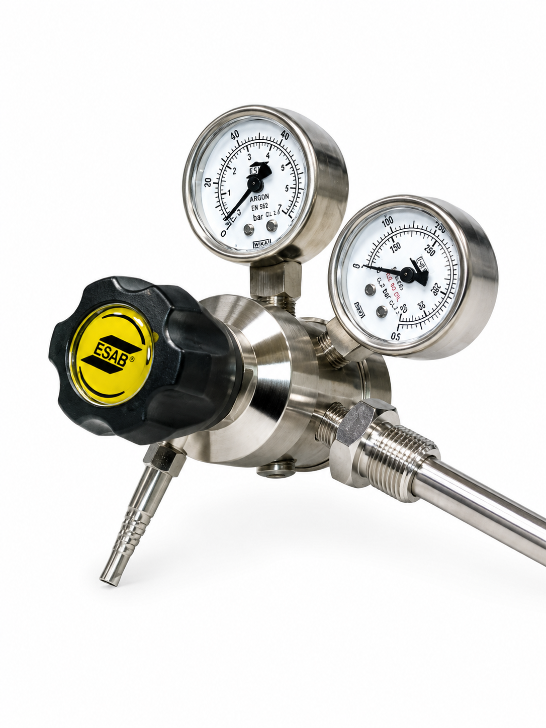 file_000000001b148209b541fece0664b380 ESAB ISG 43D RH-II SS Gas Regulator – Stainless Steel High-Purity Specialty Gas Pressure Regulator, 250 kg/cm² Inlet, 150 LPM Flow, Leak-Tested for Laboratory & Industrial Use - Image 1