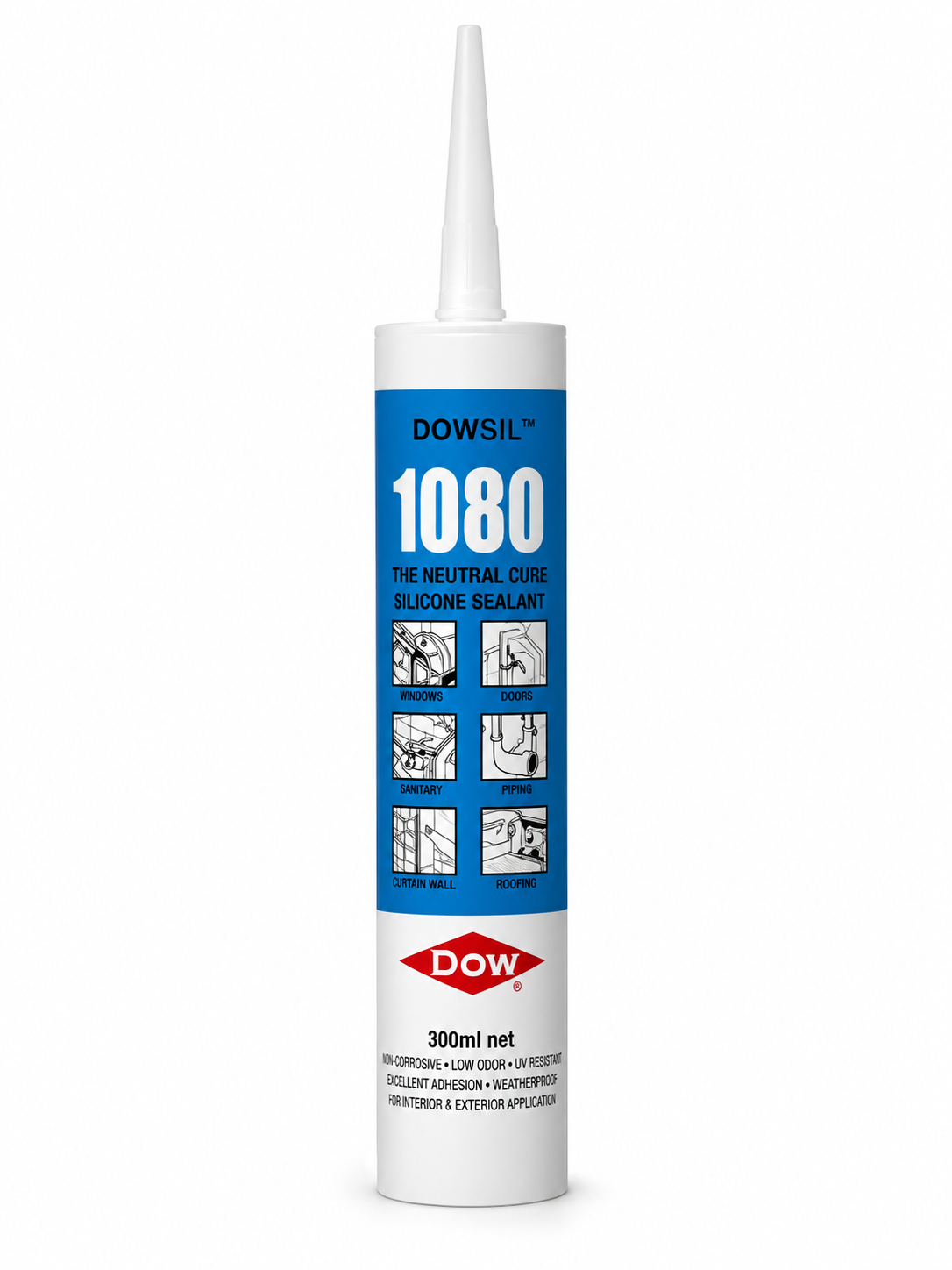 file_00000000a01081faa4c8f34a38831ac2 DOWSIL 1080 RTV Neutral cure (Oxime cure system) Silicon Sealant 300ml - Image 1