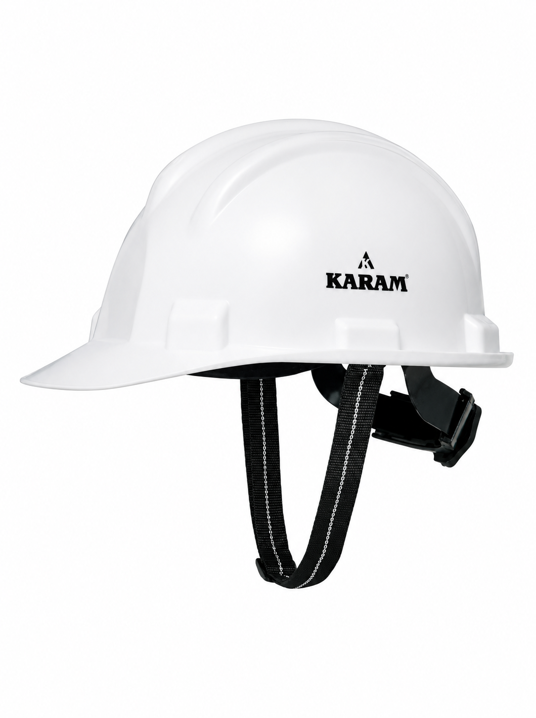 file_000000009e0482099cbd175ee5dc02e3 KARAM PN521 Safety Helmet for Men Construction Helmet | Ratchet Type Adjustment with Adjustable Chin Strap | White - Image 1