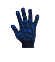 Cotton Knitted Dotted Gloves - Hand Protection, Highly Durable - MOQ 24 Pairs - Image 2