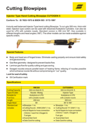 ESAB Cutogen 5/90/450mm Blowpipe With A3/64 Nozzle - Image 5