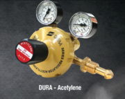 ESAB DURA A-1.5 Acetylene Double Stage Regulator – 1.5 Bar Output – ISI Certified, ISO Gauges – Heavy-Duty Gas Pressure Regulator for Welding, Cutting & Heating – 40 Bar Inlet - Image 3