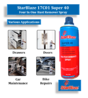 StarBlaze 17C01 Super 40 Four In One Rust Remover Spray – Corrosion Protection, Lubricant & Moisture Displacer – 400 ml (Pack of 2) - Image 2
