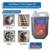 StarBlaze 17C01 Super 40 Four In One Rust Remover – Heavy Duty 5 Litre Can for Industrial & Electrical Applications with High Corrosion Resistance and Wide Temperature Range - Image 4