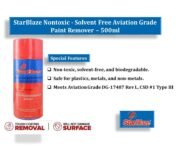 StarBlaze 11C04 Paint Remover – Aviation Grade, Water-Based Paint Stripper – Plastic Safe & Solvent-Free – Biodegradable Formula – 500ml Pack of 2 – Heavy-Duty Paint Removal - Image 2