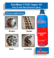 StarBlaze 17C01 Super 40 Four In One Rust Remover Spray – Corrosion Protection, Lubricant & Moisture Displacer – 400 ml (Pack of 2) - Image 3