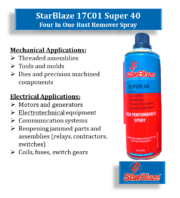 StarBlaze 17C01 Super 40 Four In One Rust Remover Spray – Corrosion Protection, Lubricant & Moisture Displacer – 400 ml (Pack of 2) - Image 4