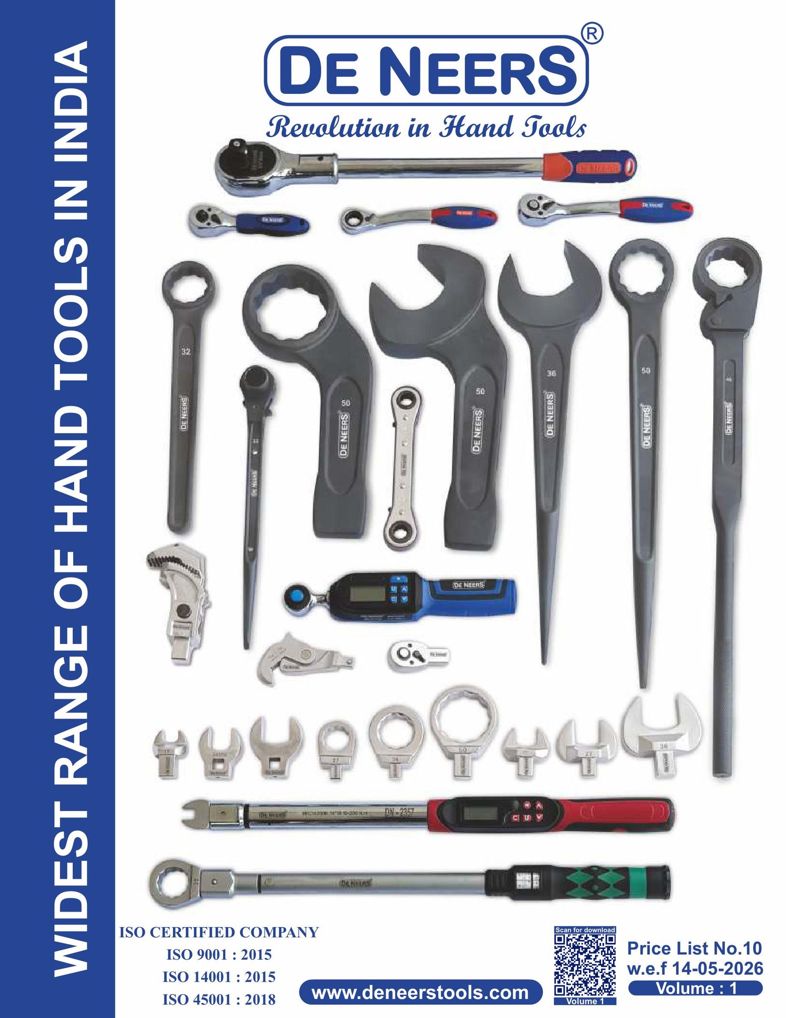 De Neers Industrial Hand Tools – Ratchets, Torque Wrenches & Specialty Tools De Neers Industrial Hand Tools – Ratchets, Torque Wrenches & Specialty Tools - Image 1