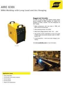 ESAB ARC 630i Inverter ARC Welding Machine 630 Amps | Heavy-Duty MMA Welder - Image 2